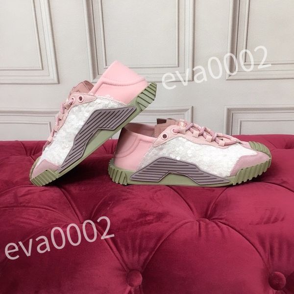 

2023 new luxury casual shoes women designer shoes travel leather lace-up sneaker fashion lady flat running trainers letters woman shoe platf, Black