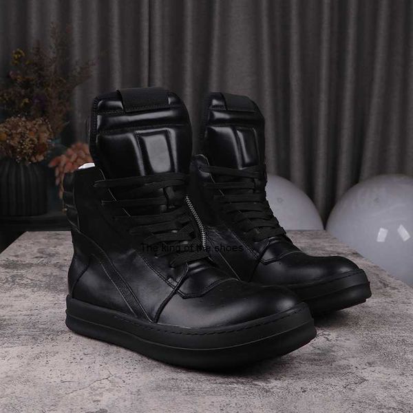 

2023 ogrick casual shoes men's high sneakers board shoes ro owens black women's ankle bootscasual shoes