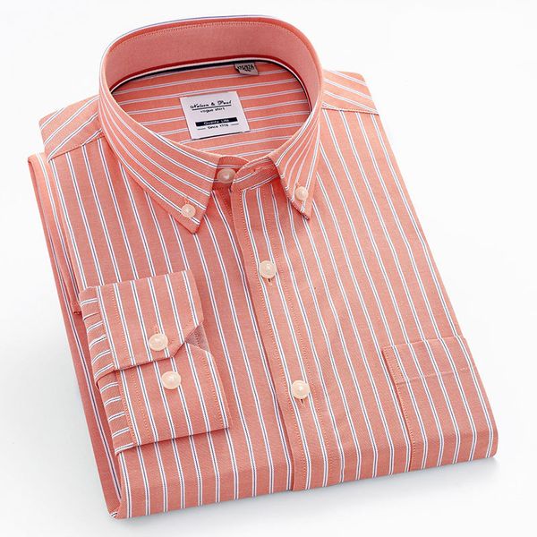 

men's casual shirts luxury fashion pure cotton men's oxford shirts social long sleeve elegant soft button-down collar male casual, White;black