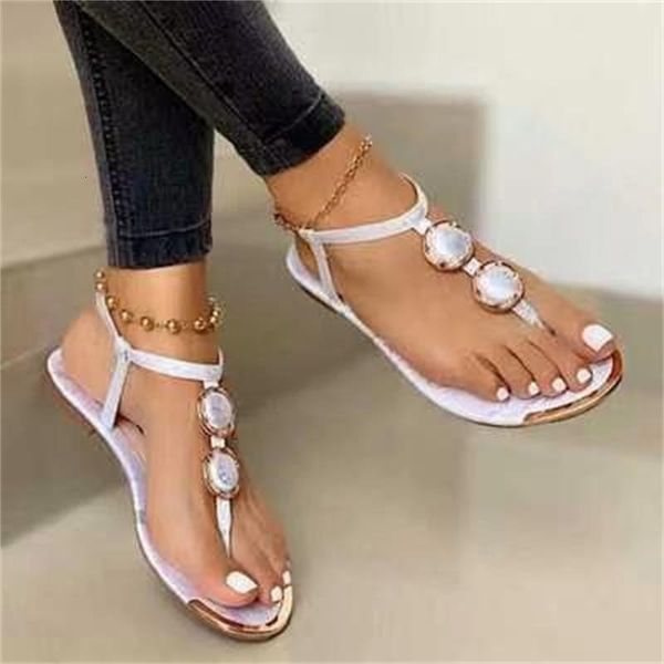 

sandals roman women s 2023 summer brand fashion outdoor beach flat flip flops casual metal decorative buckle ladies 230503, Black