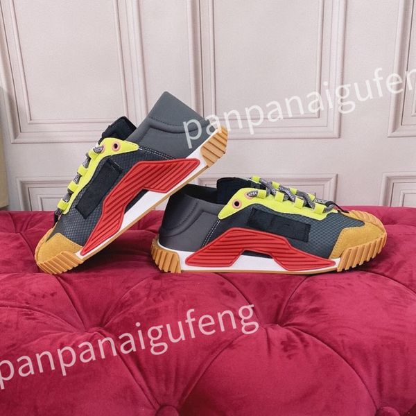 

new luxurys designer casual shoes mens shoe fashion sneakers lady white leather shoe lace-up sneaker platform shoess, Black