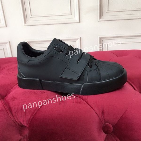 

2023fashion casual shoes mens designer leather lace-up sneaker fashion lady flat running trainers letters womans shoes platform womens gym s, Black