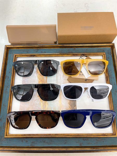 

2023 new family b women's large frame sunglasses can, Black