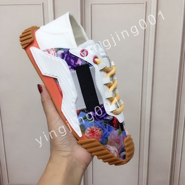 

2023 luxury designer men causal shoes fashion woman leather lace up platform sole sneakers white mens womens, Black