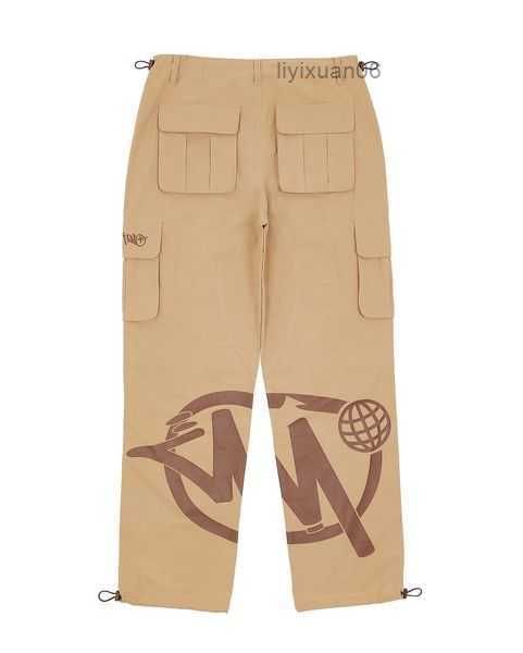 

men's pants 2023 minus two cargo harajuku casual loose punk rock straight wide leg trouser streetwear y2k retro street trend overalls s, Black