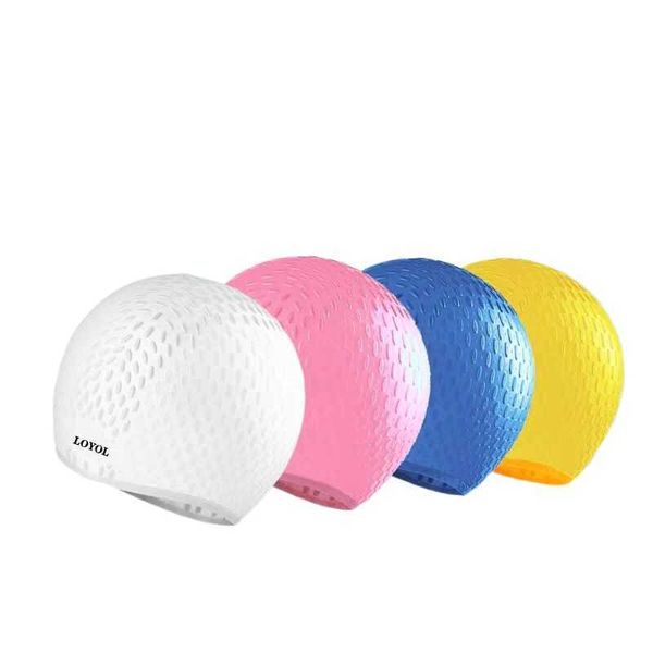 

swimming caps swimming cap silicon waterproof men women swimming pool hat long hair ear protect flexible diving caps swimming equipment j230