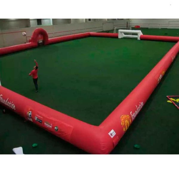 

12x6m39x20ft1 giant inflatable football pitch soccer bubble bumper ball field fabric for commercial outdoor school and club sports game