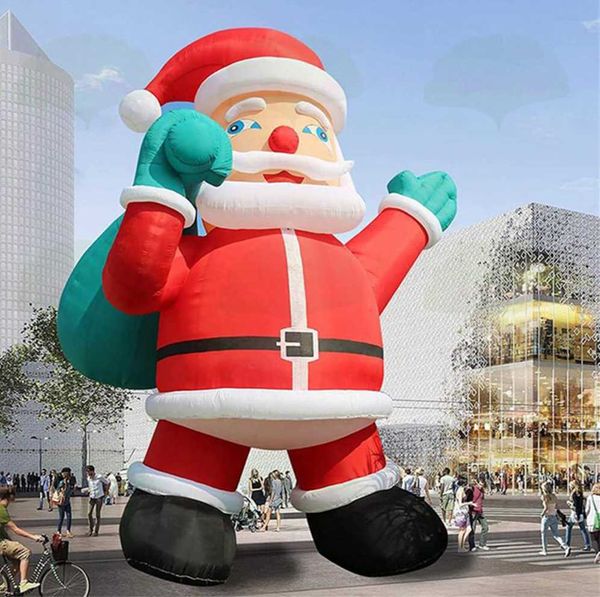 

3mh giant inflatable santa claus christmas inflatables outdoor decoration for yard party xmas decorations with blower