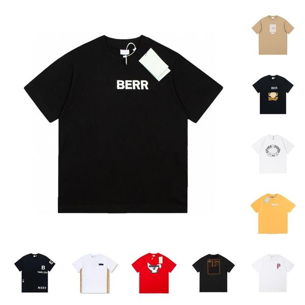 

designer mens t shirt fashion womens t shirts summer short sleeve classic luxury casual chest letter shirt vest senior comfortable pure cott, White;black