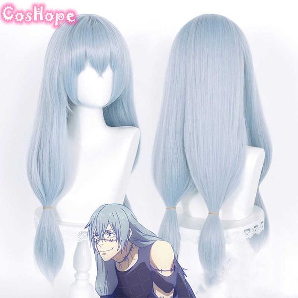 

cosplay wigs jujutsu kaisen mahito cosplay 70cm wig lung natal silver abuabu cosplay anime cosplay wig synthesis heat hold j230427, Black