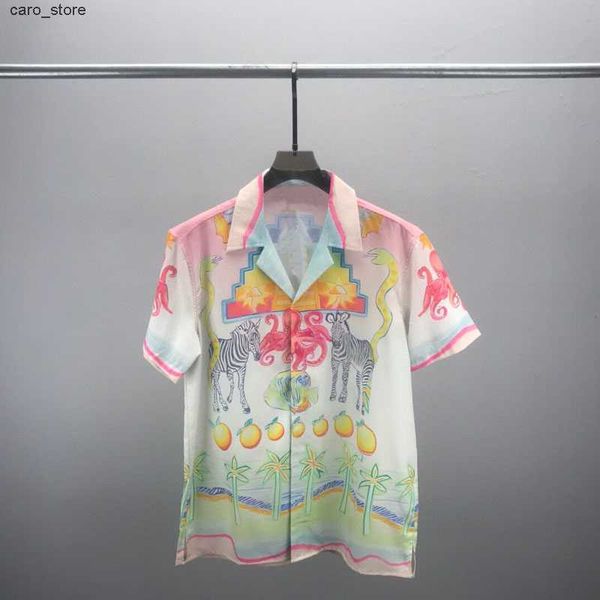 

men's casual shirts men beach short sleeve dress shirt 2023 new shirts mens fashion floral print holiday shirt hawaii casual shirts cam, White;black