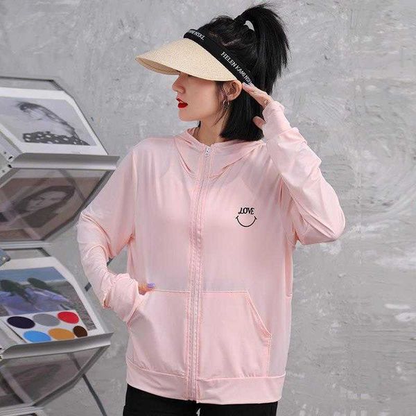 

sun protection clothing jacket womens summer thin pure color ice silk overshirt, Black;brown