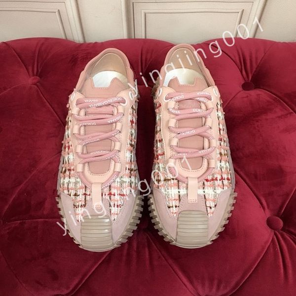 

2023 designer mens causal shoes fashion woman leather lace up platform sole sneakers white men women, Black