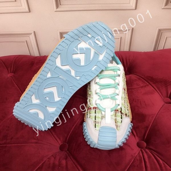 

new luxury designer mens causal shoes fashion woman leather lace up platform sole sneakers white men women, Black