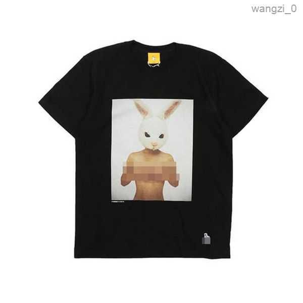 

men's t-shirts summer #fr2 japan syle prining men women fashion casual shir knied qualiy rabbis two shir 10 r8me, White;black