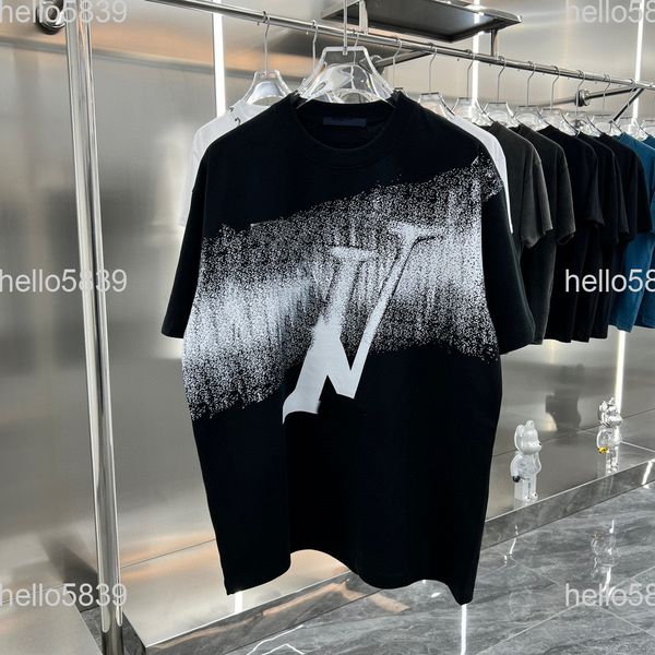 

2022 tees mens designers t shirt man womens tshirts with letters print short sleeves summer shirts men loose tees asian size s-xxxl ho063, Black;brown