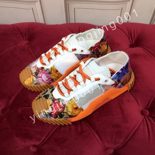 

2023 new luxurys designer men causal shoes fashion woman leather lace up platform sole sneakers white mens womens, Black