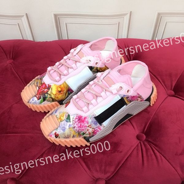 

2023 new designer womens mens casual shoes fashion genuine leather trainers women's travel shoes sneakers platform lace up men, Black