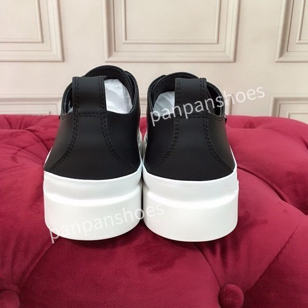 

fashion casual shoes women designer leather lace-up sneaker fashion lady flat running trainers letters womans shoes platform womens gym snea, Black