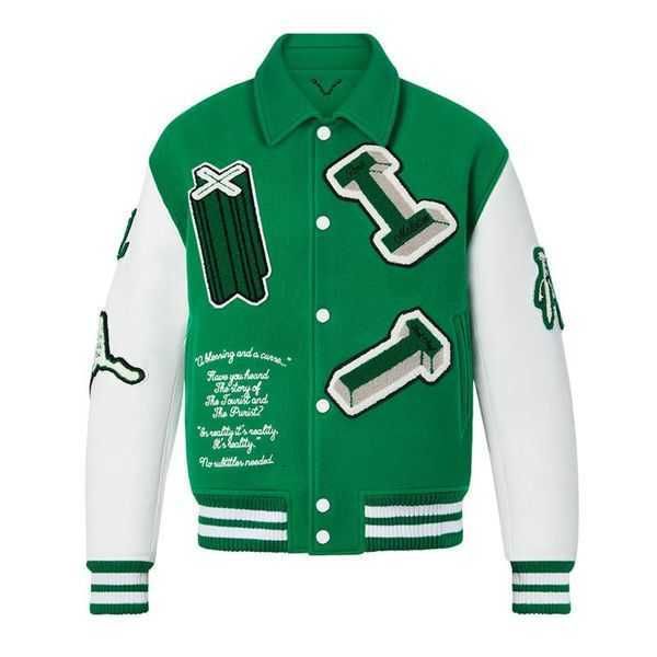 

men's jackets 2021 fashion brand men jacket  vintage loose long sleeve green baseball man's hip hop autumn varsity 1yz9u, Black;brown