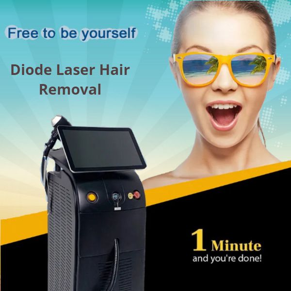 

professional light sheer diode laser hair removal ice titanium face painless electric depilator ice platinum 755nm 808nm 1064nm triple wavel, Black