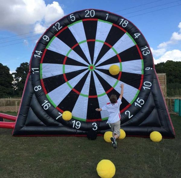 

new inflatable football dart board soccer darts adults dartboard game ce blower 10pcs balls from china