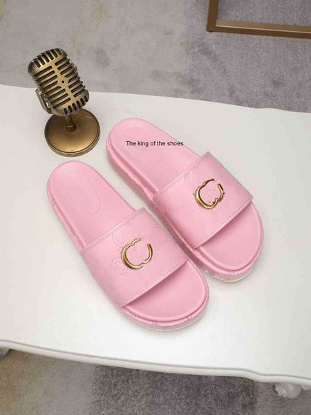 

2023 sandalsmule waterfront men women slide sandals designer shoes 20232023ity luxury slide summer fashion wide flat slippery thick sandals, Black