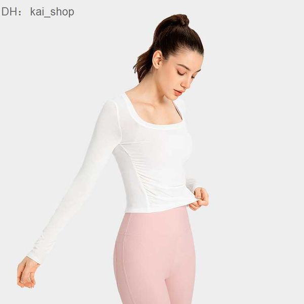 

tracksuits sports tight fitting clothes for with long sleeves, slimming fit, fitness quick drying t-shirt, running training yoga suit 21, Gray