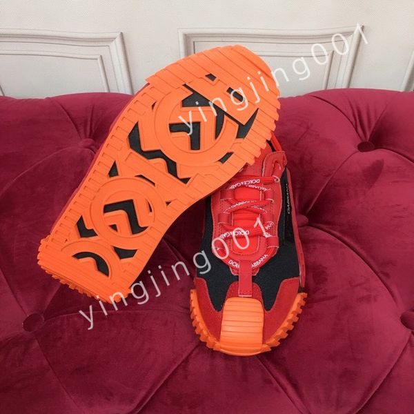 

2023 new designer men causal shoes fashion woman leather lace up platform sole sneakers white mens womens, Black
