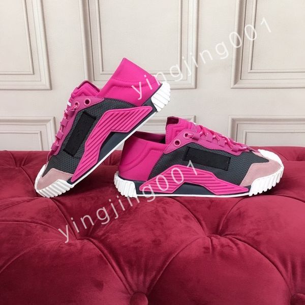 

new r men causal shoes fashion woman leather lace up platform sole sneakers white black mens womens