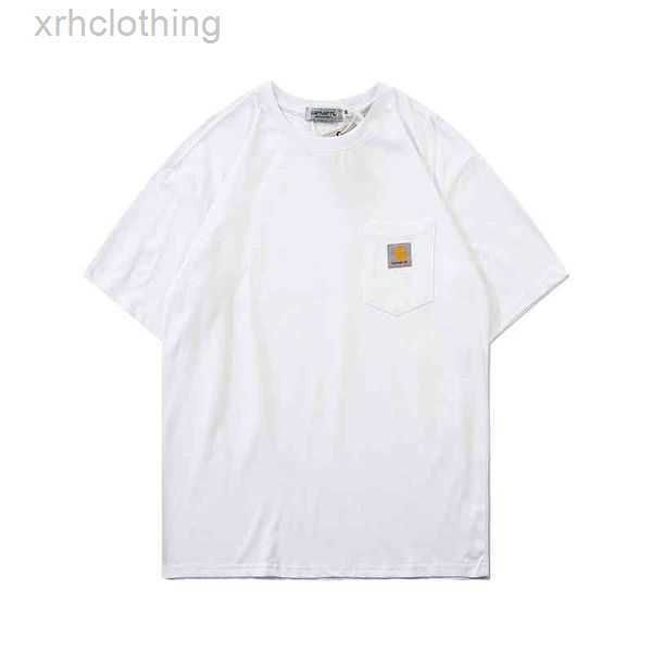 

men's t-shirts basic t shirt summer short sleeve round collar pocket casual brand couple 2 2yib, White;black