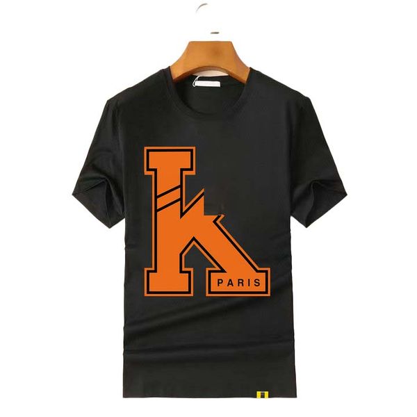 

2023 k luxury designer men's short sleeve men's t-shirt outdoor pure cotton printed crew neck short sleeve casual luxury couple sa, White;black