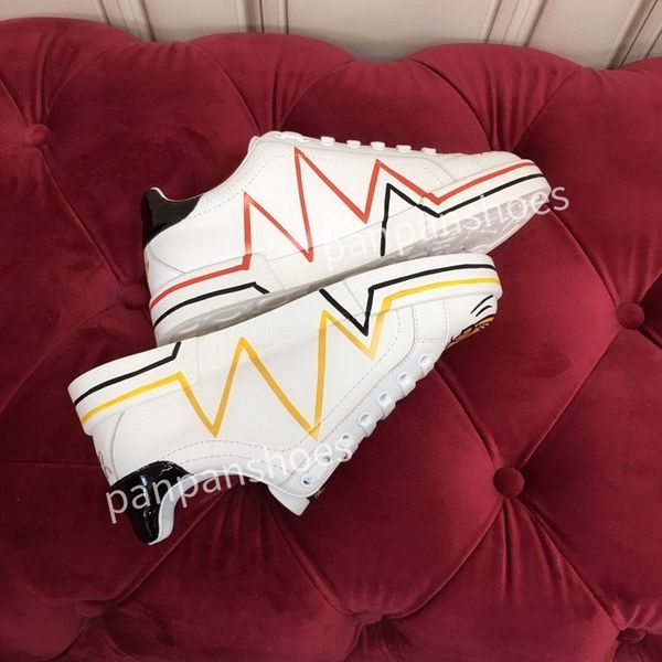 

2023fashion casual shoes mens womens designer leather lace-up sneaker fashion lady flat running trainers letters woman shoes platform men gy, Black