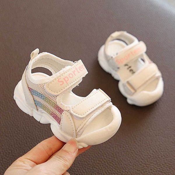 

sandals baby boy girl sandals shoes casual sport beach toddler sandals girl boy flat soft sole antiskid infant newborn kids summer shoes aa2, Black;red