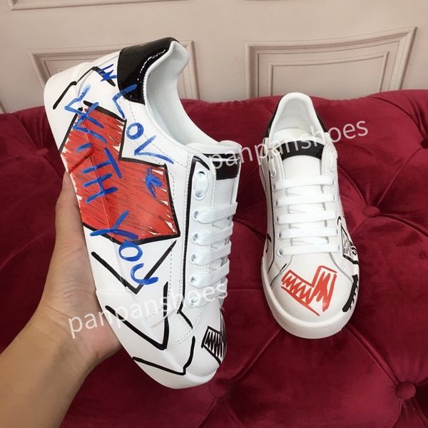 

fashion casual shoes men women designer leather lace-up sneaker fashion lady flat running trainers letters womans shoes platform mens gym sn, Black