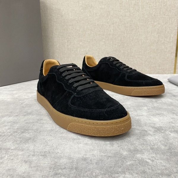 

designer casual shoes low men shoes leather suede fashion office career wedding trainers shoe sneakers lightweight casual working jogging ou, Black