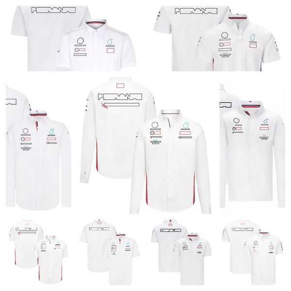 

2023 new f1 racing shirt summer lapel shirt leisure sports racer outdoor leisure sports team clothing