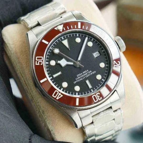 

u1 aaa tudors luxury mechanical watch ceramic bezel swiss watch dituo bronze series automatic mechanical business luminous geneve watches me, Slivery;brown