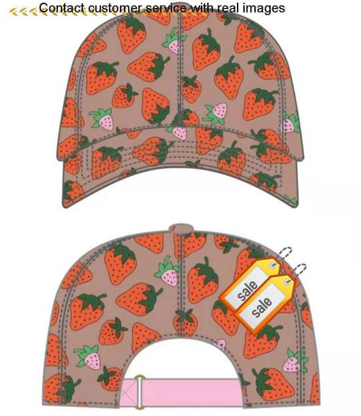 

uality strawberry baseball caps man's cotton cactus classic letter ball caps summer women sun hats outdoor adjustable snapback cap girl, Silver