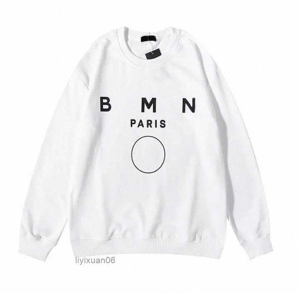 

men's hoodies & sweatshirts mens designer long sleeve balman hoody hip hop man crewneck oversize skateboards pullover casual sweatshirt, Black