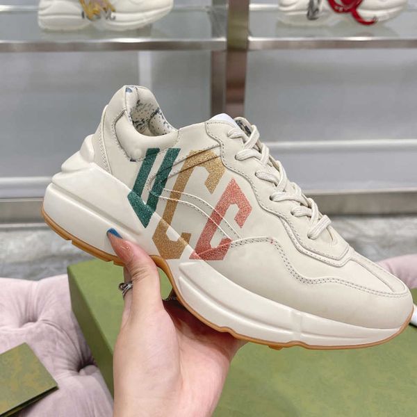 

patternmen casual shoe platform sneakers women trainers mens shoe guccie gg trainer beige chaussures designer plaid tiger print vintage luxu