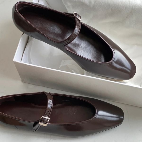 

dress shoes woman modis casual female sneakers flats oxfords shallow mouth square toe cute retro leather grandma rubber 230503, Black