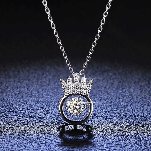 

pendant necklaces girls pendant necklace jewelry dainty diamond charm trendy iced simple vvs chain custom moissanite pendant, Silver