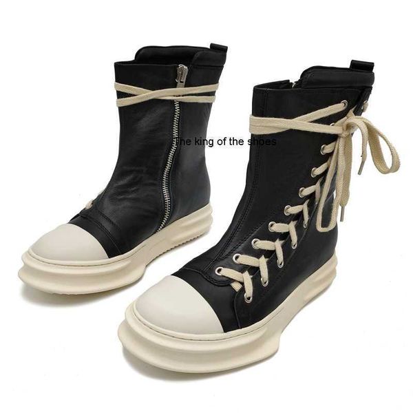 

2023 casual sports shoesrick ro owens men's casual shoes high short boots vintage women's sneakers men's sneaker 79ut