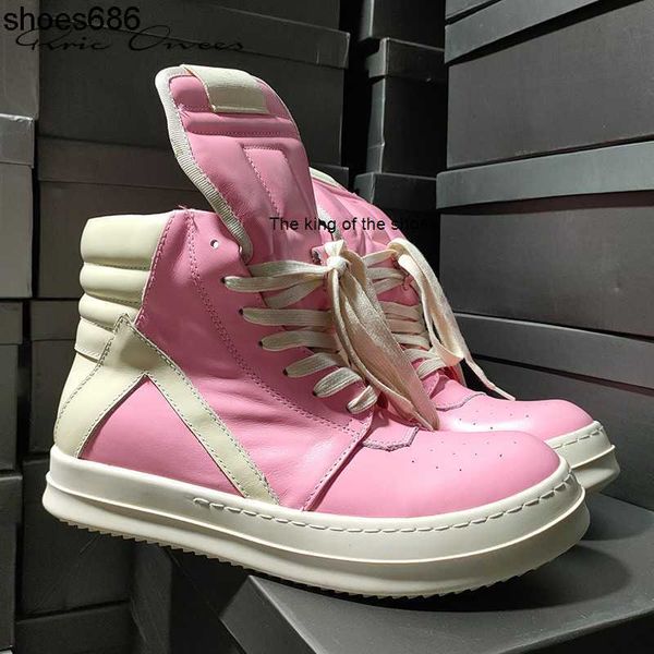 

rick shoes ro women rick pink leather owens sneaker women autumn men's everyday