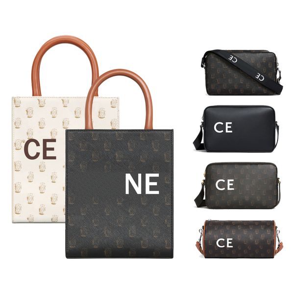 

fashion triomphe canvas cabas designer bag women mens celins tote handbags cylinder crossbody hobo luxury handle bag leather clutch shoulder