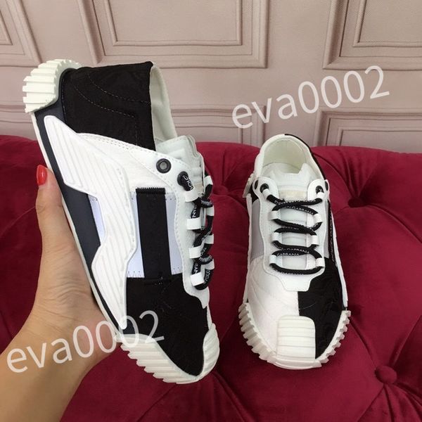 

2023 designer flat sneaker casual shoes canvas leather white fashion platform mens womens low sneakers, Black