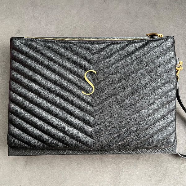

womens man wallets clutch bags lady underarm clip bag credit card packs purses totes handbags lattice metal letter y crossbody dollar bills