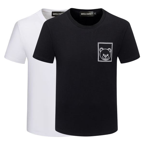 

marcelo berrett 2023ss new men's t-shirts mens designer brand t shirts women short sleeve italy fashion 3d printing quality 100% cotton, White;black