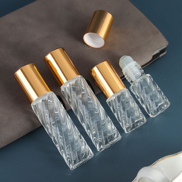 

200pcs 5ml 10ml essential oil bottles glass roller bottles with roller balls perfume bottles roll on bottles vials travel